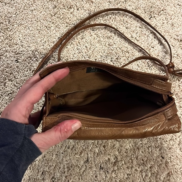 Vintage Wilson’s Leather Brown Wallet Front Crossbody Purse - Picture 3 of 8